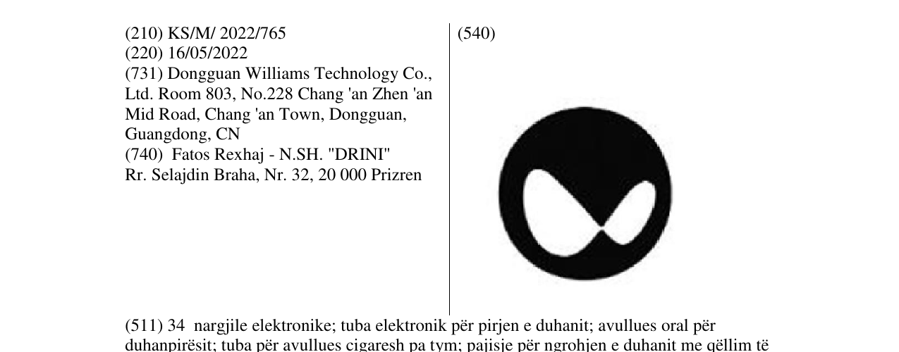 Zëri i markës Markë figurative në buletin