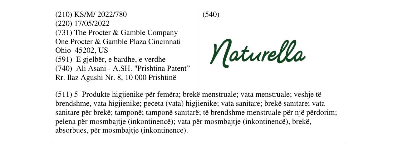 Zëri i markës Naturella në buletin