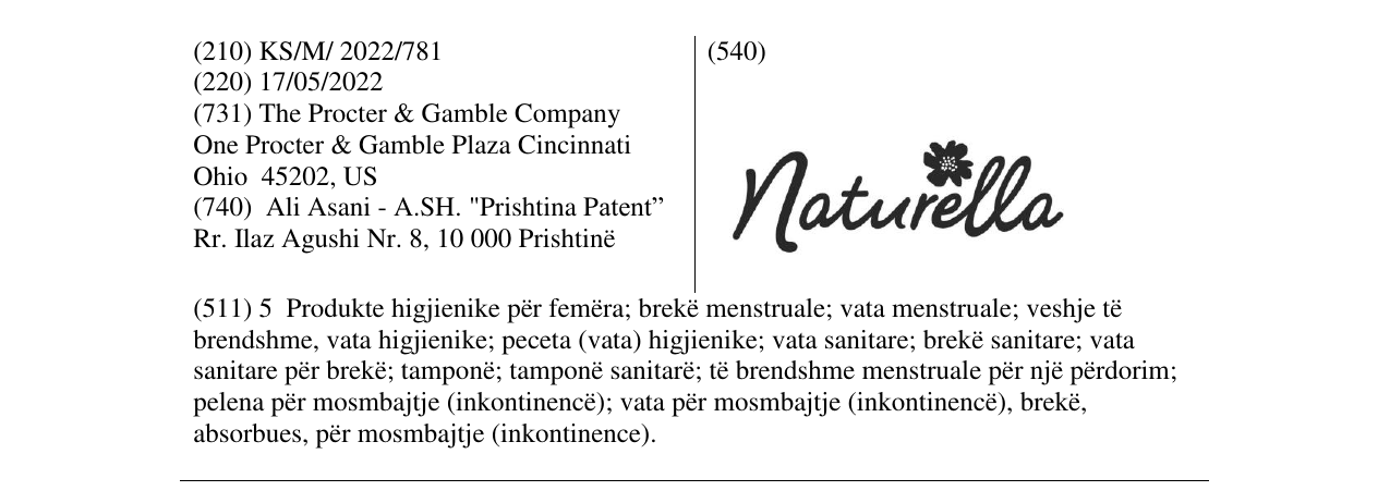 Zëri i markës Naturella në buletin