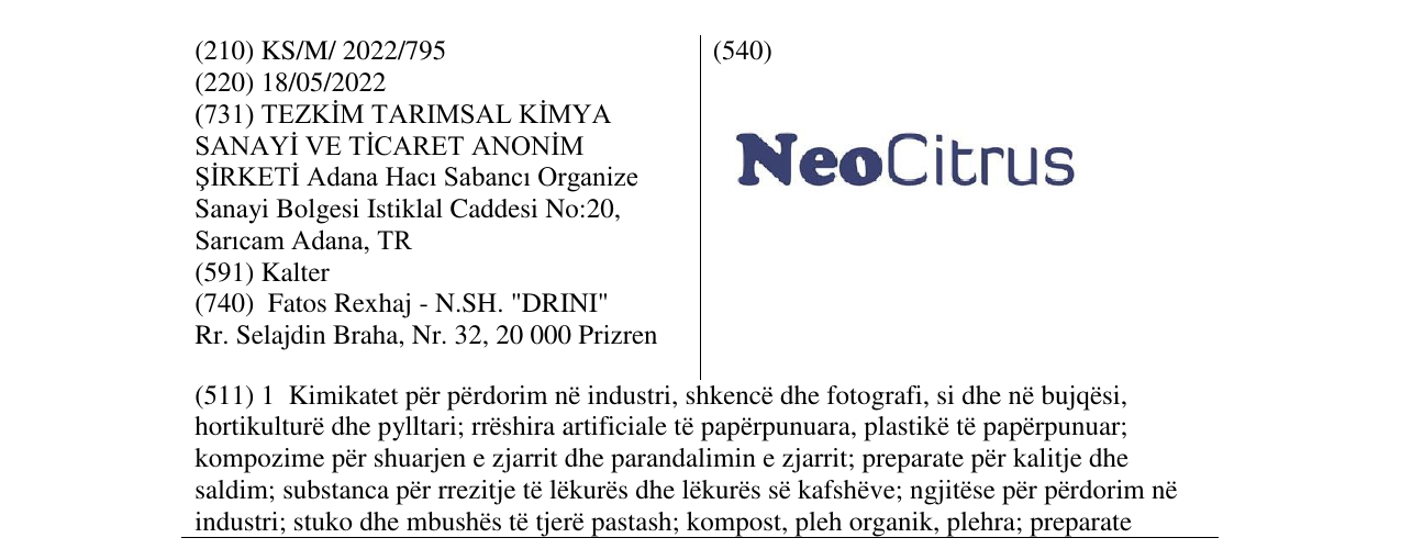 Zëri i markës Markë figurative në buletin