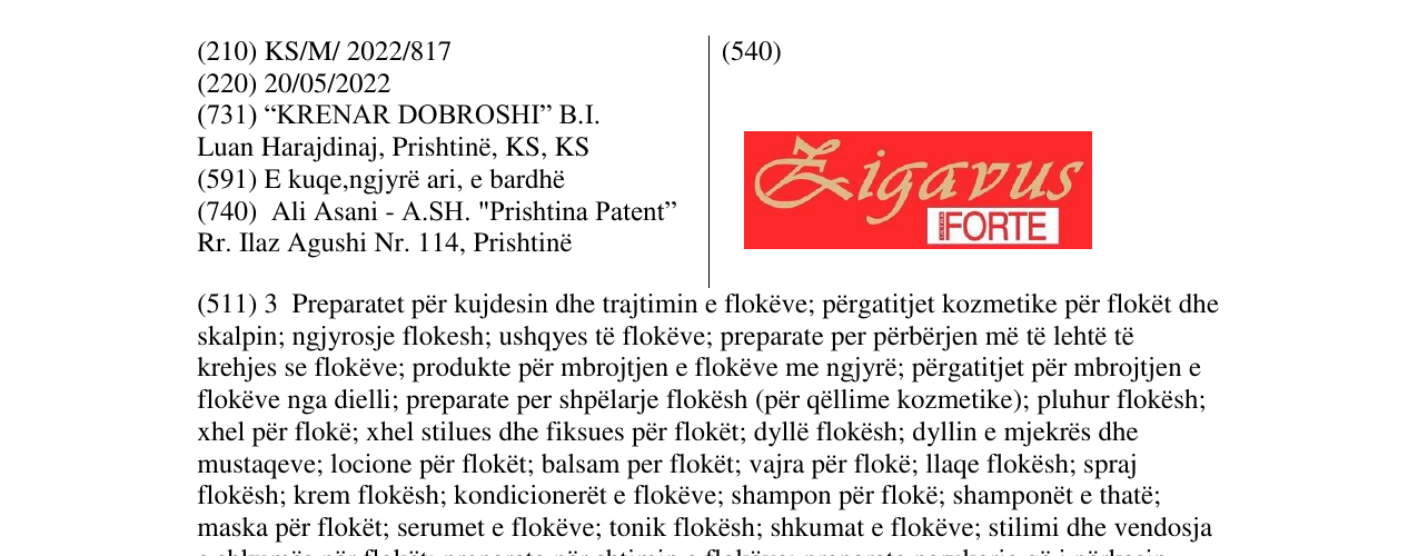 Zëri i markës Zigavus forte në buletin