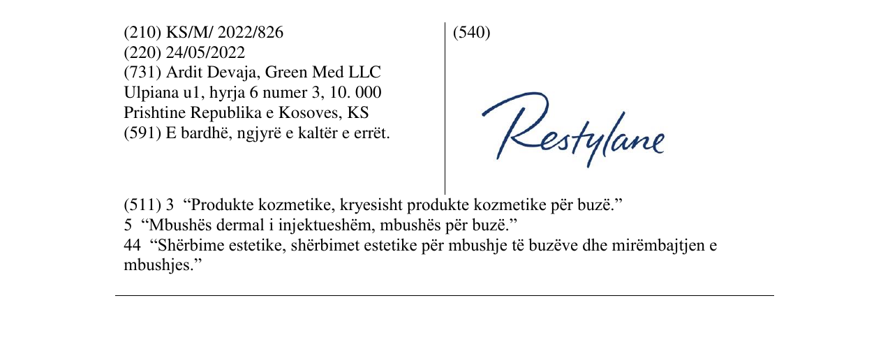 Zëri i markës Restylane në buletin