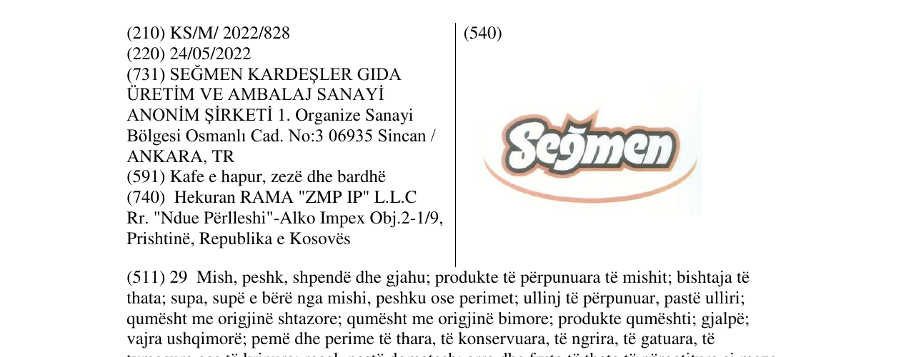 Zëri i markës segmen në buletin