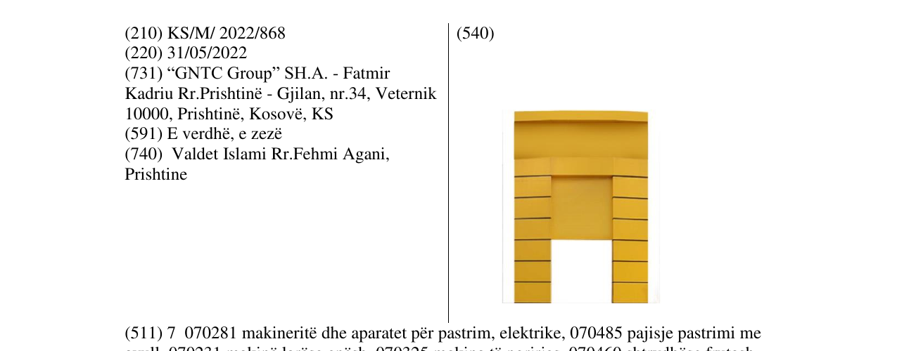 Zëri i markës Markë figurative në buletin