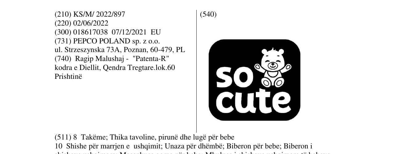 Zëri i markës so cute në buletin