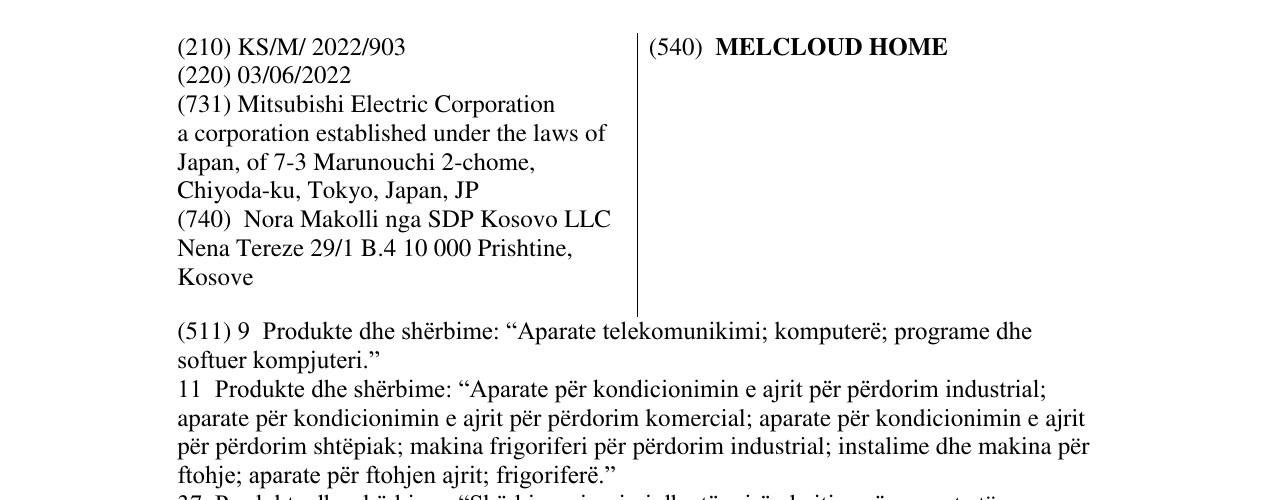 Zëri i markës MELCLOUD HOME në buletin