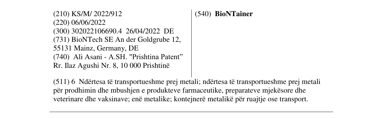 Zëri i markës BioNTainer në buletin