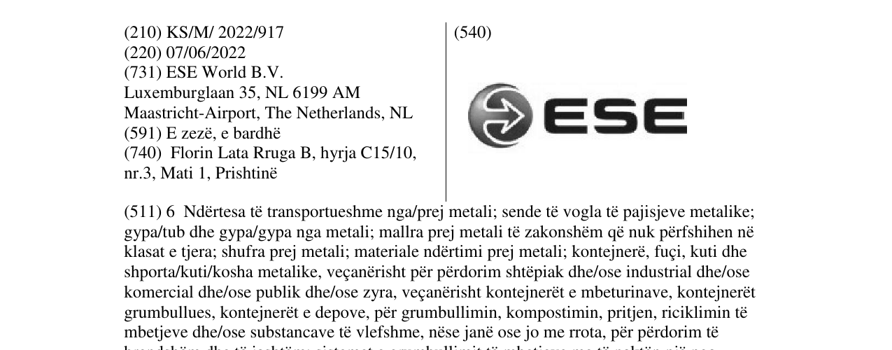 Zëri i markës ESE në buletin