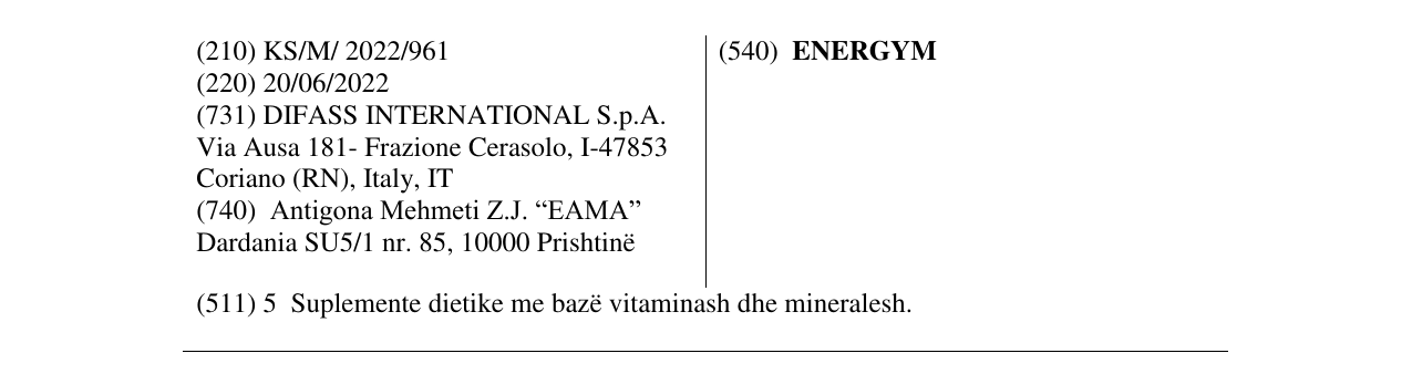 Zëri i markës ENERGYM në buletin