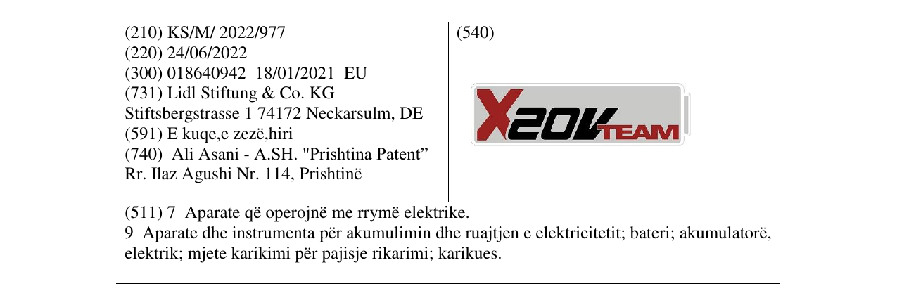 Zëri i markës X2OV TEAM në buletin