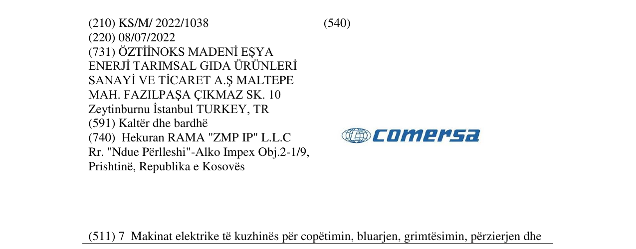 Zëri i markës comersa në buletin