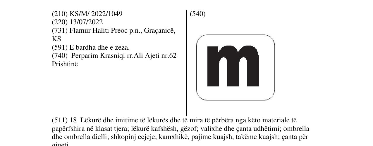 Zëri i markës m në buletin