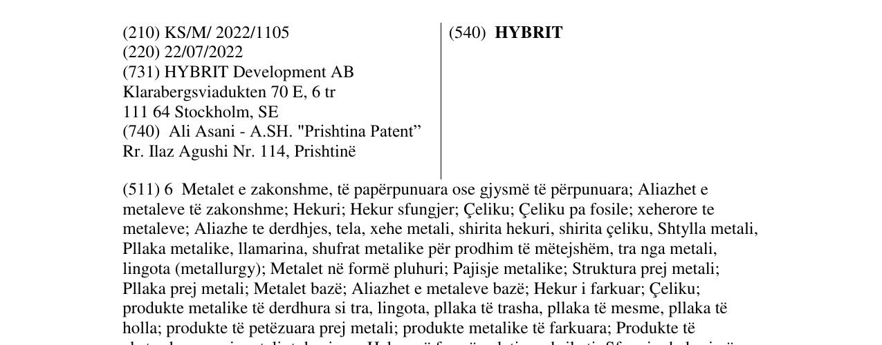 Zëri i markës HYBRIT në buletin