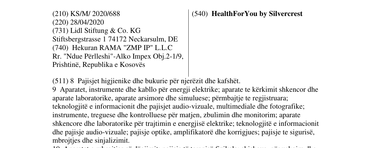 Zëri i markës HealthForYou by Silvercrest në buletin