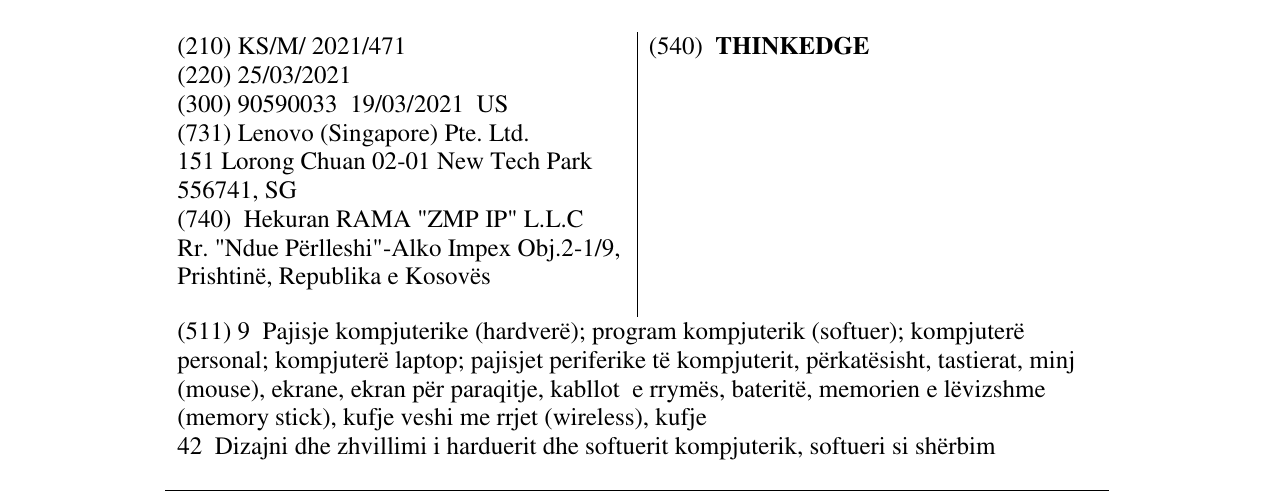 Zëri i markës THINKEDGE në buletin