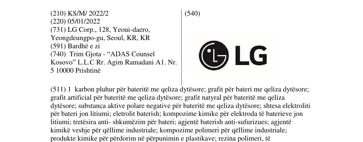 Zëri i markës LG në buletin