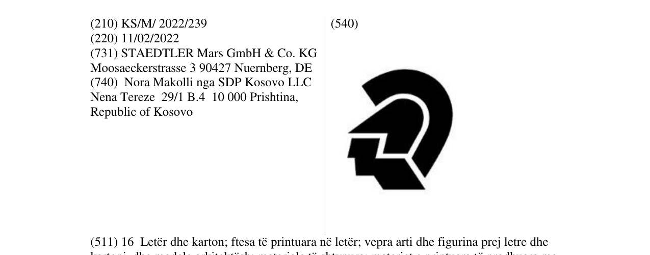 Zëri i markës Markë figurative në buletin