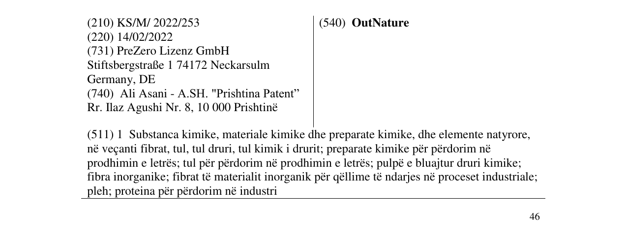 Zëri i markës OutNature në buletin