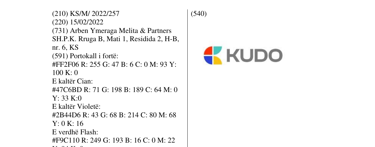 Zëri i markës KUDO në buletin