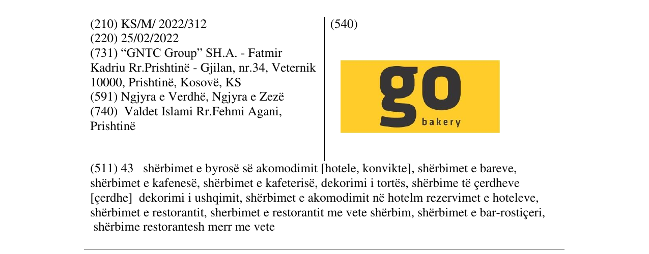 Zëri i markës go bakery në buletin