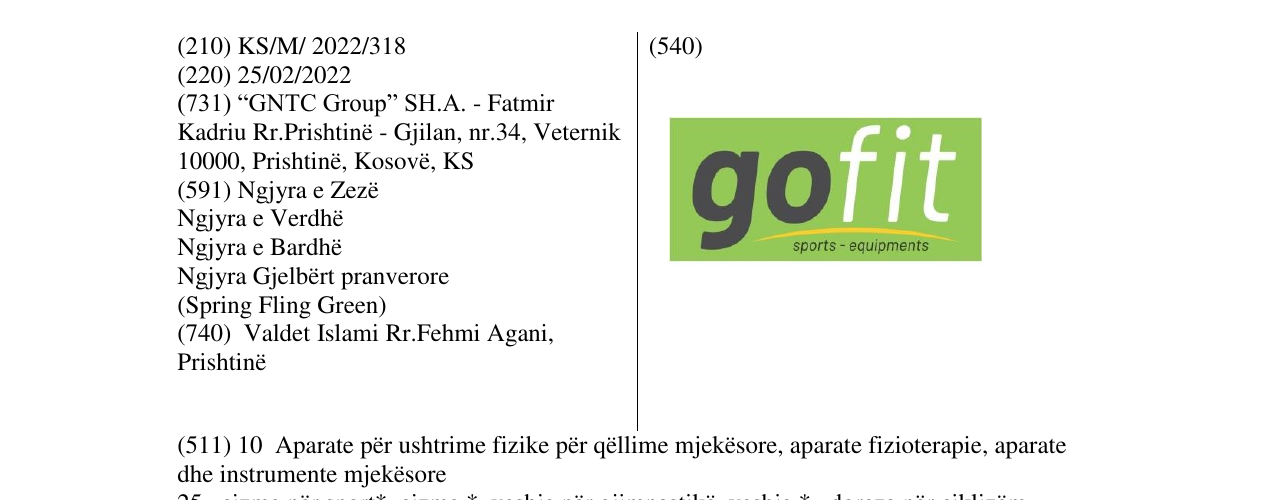 Zëri i markës GO FIT në buletin