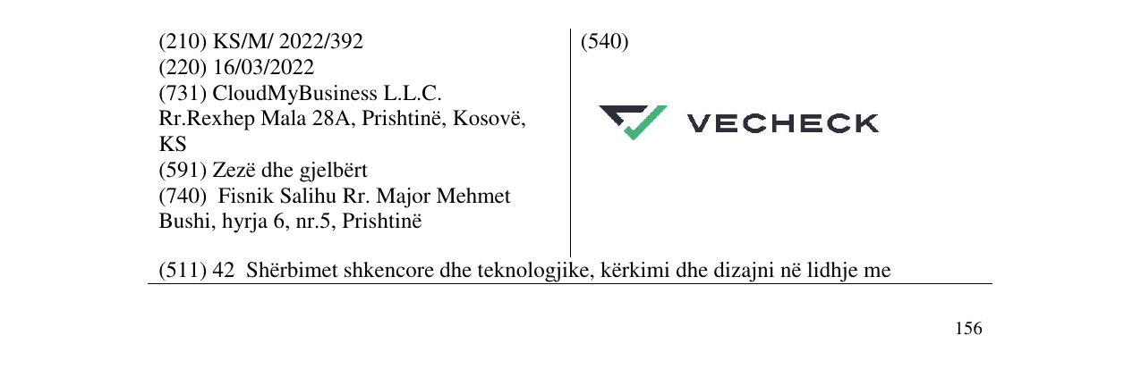 Zëri i markës vecheck në buletin