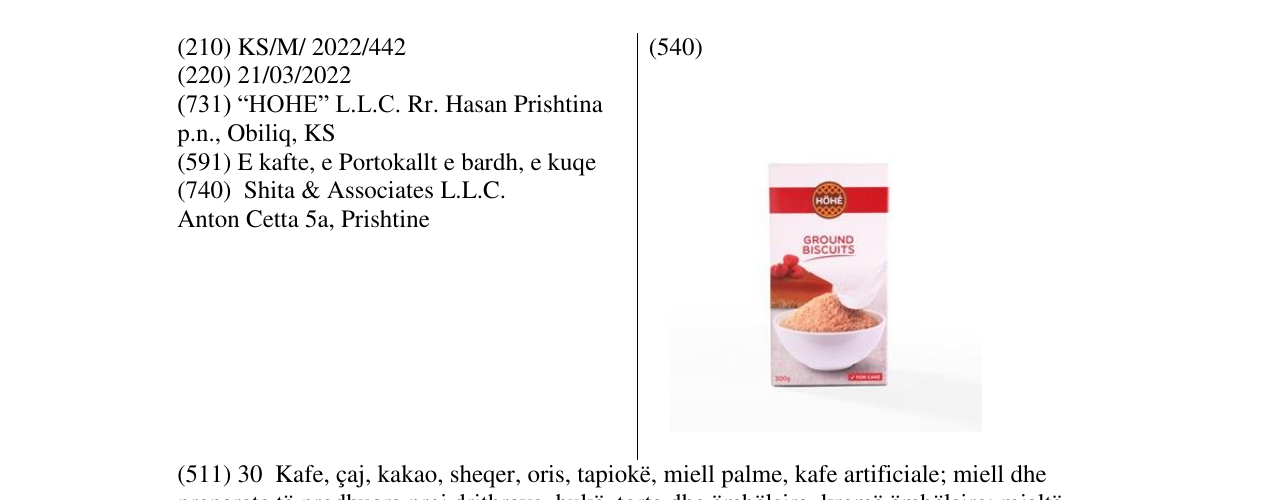 Zëri i markës HOHE në buletin