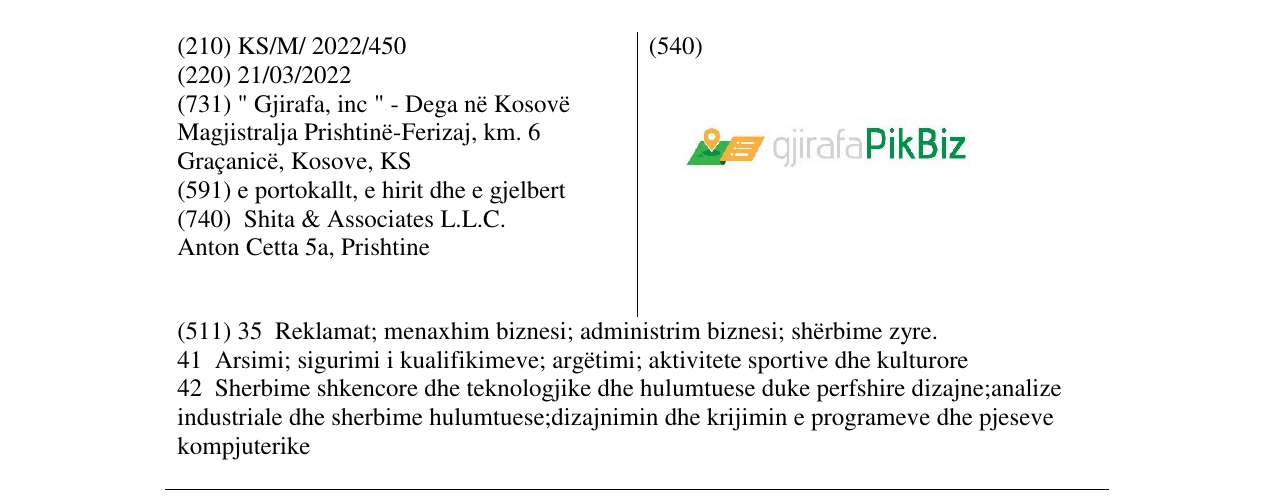 Zëri i markës Markë figurative në buletin