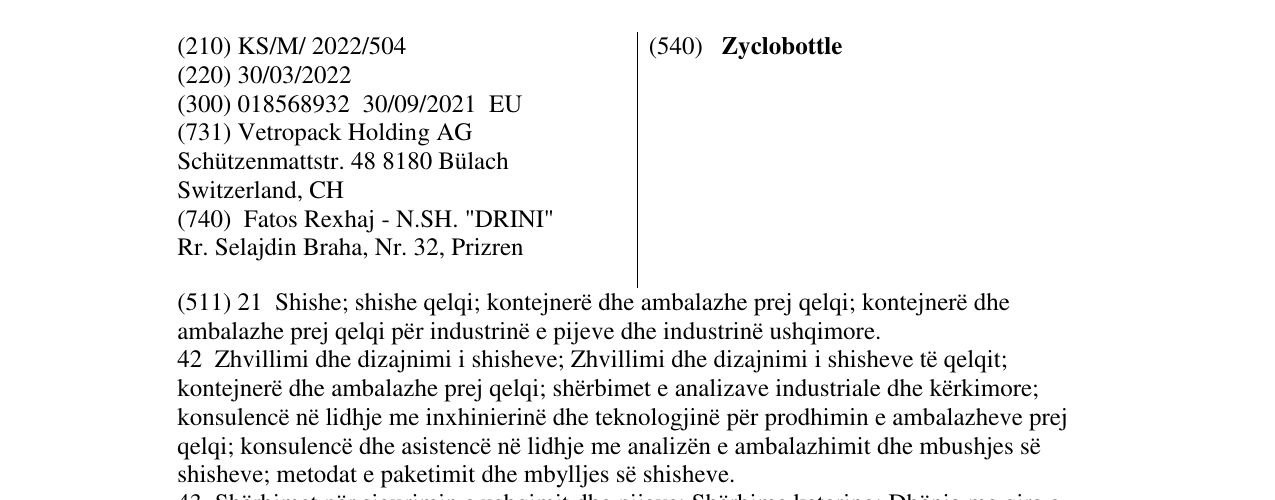 Zëri i markës Zyclobottle në buletin
