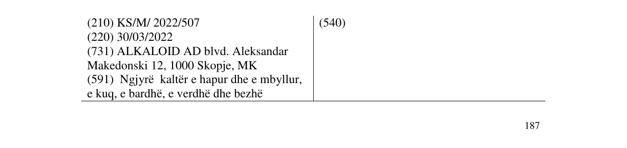 Zëri i markës Becutan në buletin