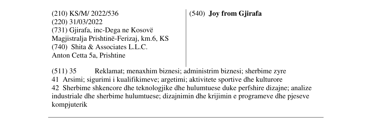 Zëri i markës Joy from Gjirafa në buletin