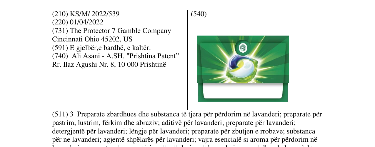 Zëri i markës Markë figurative në buletin