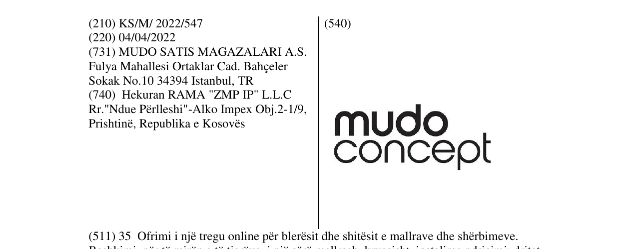 Zëri i markës mudo concept në buletin