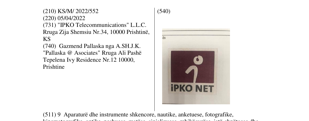 Zëri i markës iPKO NET në buletin