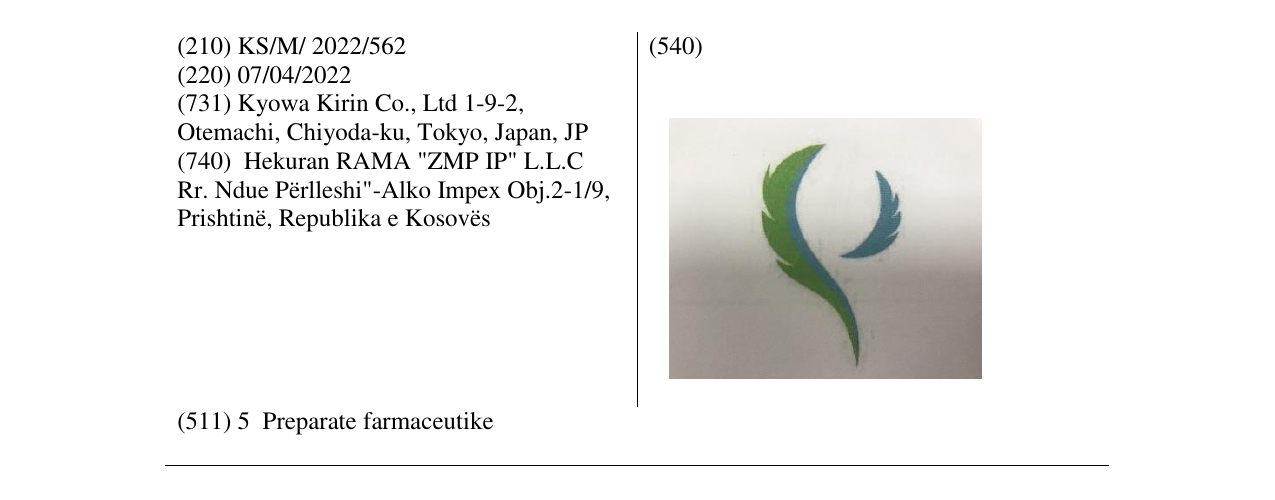 Zëri i markës Markë figurative në buletin