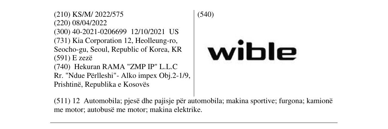 Zëri i markës wible në buletin