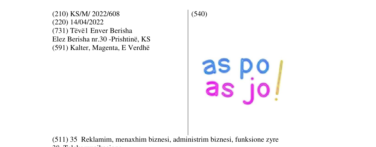 Zëri i markës as po as jo! në buletin