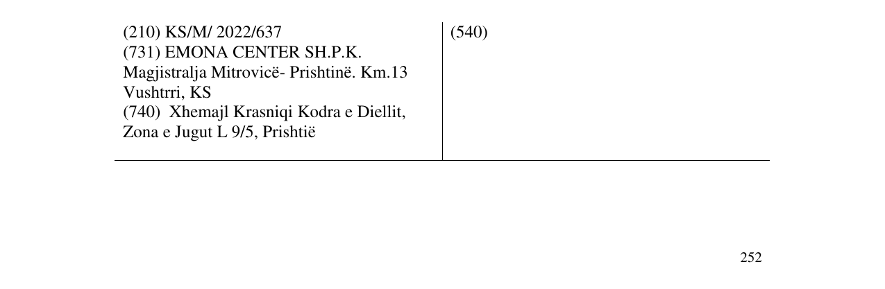 Zëri i markës ejona në buletin