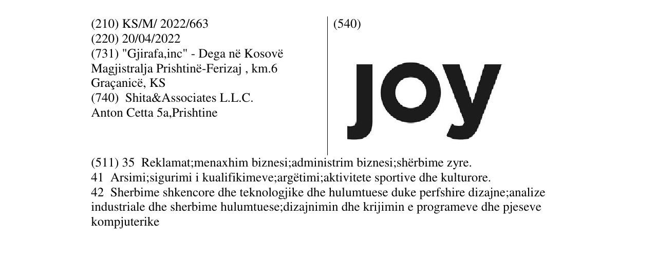 Zëri i markës joy në buletin