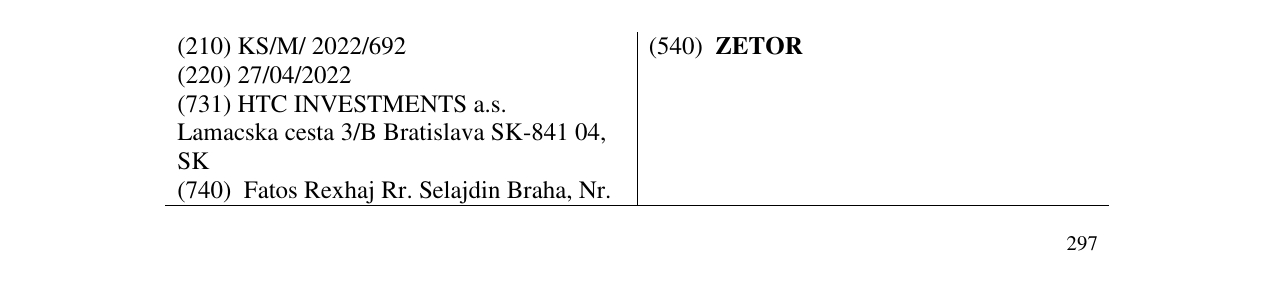 Zëri i markës ZETOR në buletin