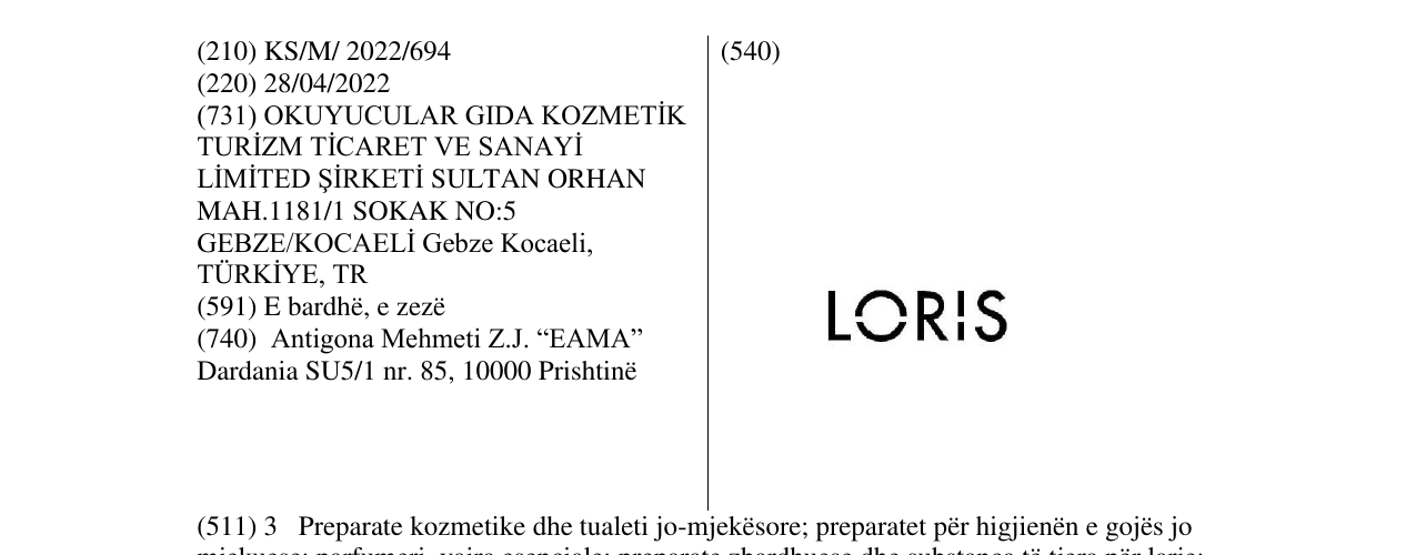 Zëri i markës Markë figurative në buletin