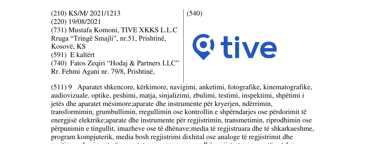 Zëri i markës TIVE në buletin