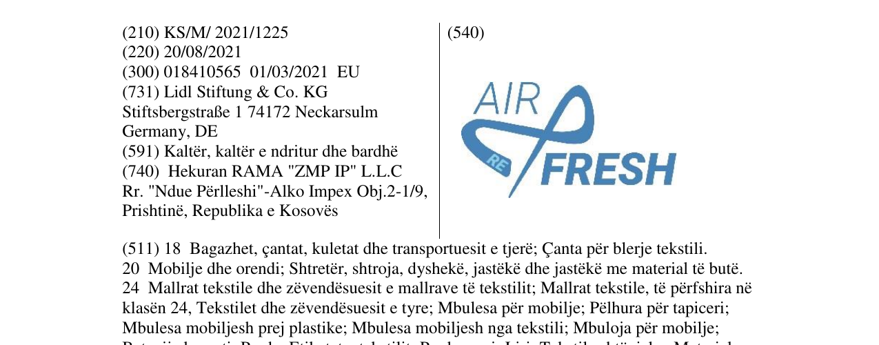 Zëri i markës Markë figurative në buletin