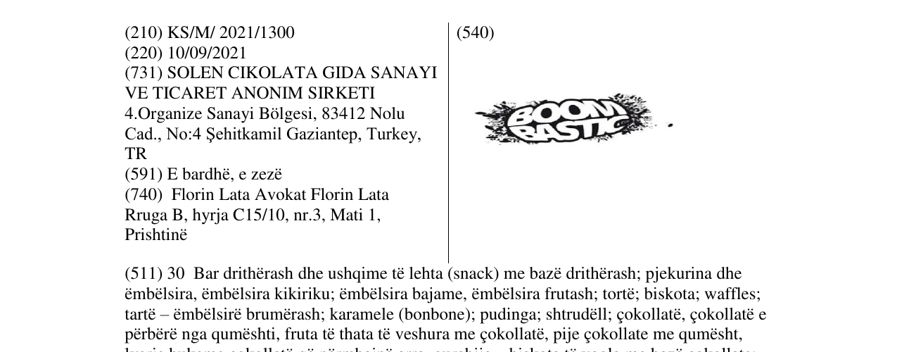 Zëri i markës Markë figurative në buletin