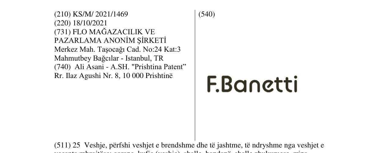 Zëri i markës Markë figurative në buletin