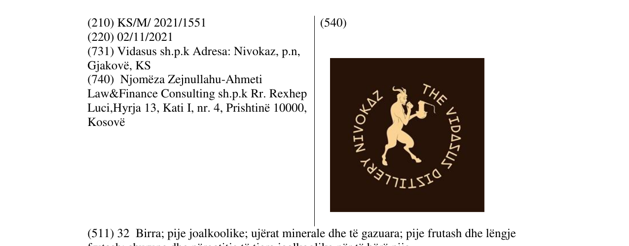 Zëri i markës Markë figurative në buletin