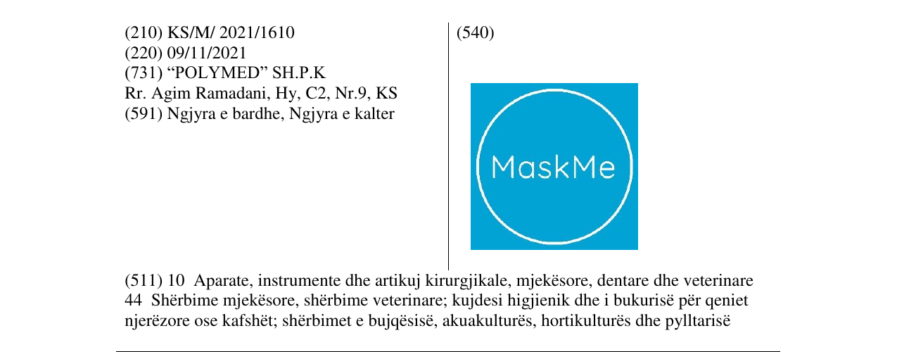 Zëri i markës Markë figurative në buletin