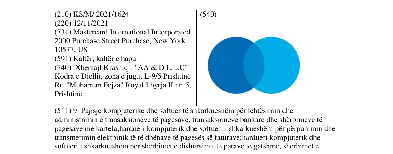 Zëri i markës Markë figurative në buletin