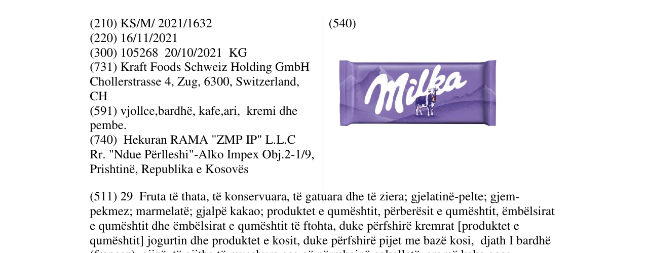 Zëri i markës Markë figurative në buletin