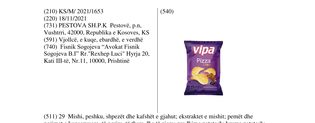 Zëri i markës Markë figurative në buletin
